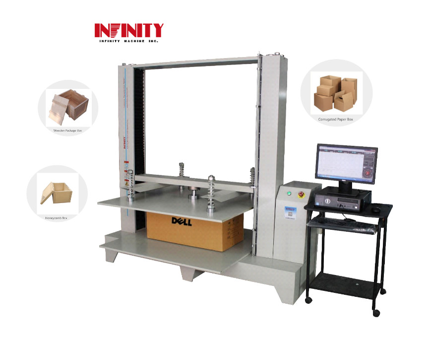 Servo Control Paper Box Stacking Testing Package Compression Strength Test Machine