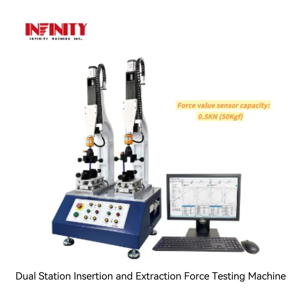 Dual Station Insertion Extraction Force Testing Machine For Phone USB Interface