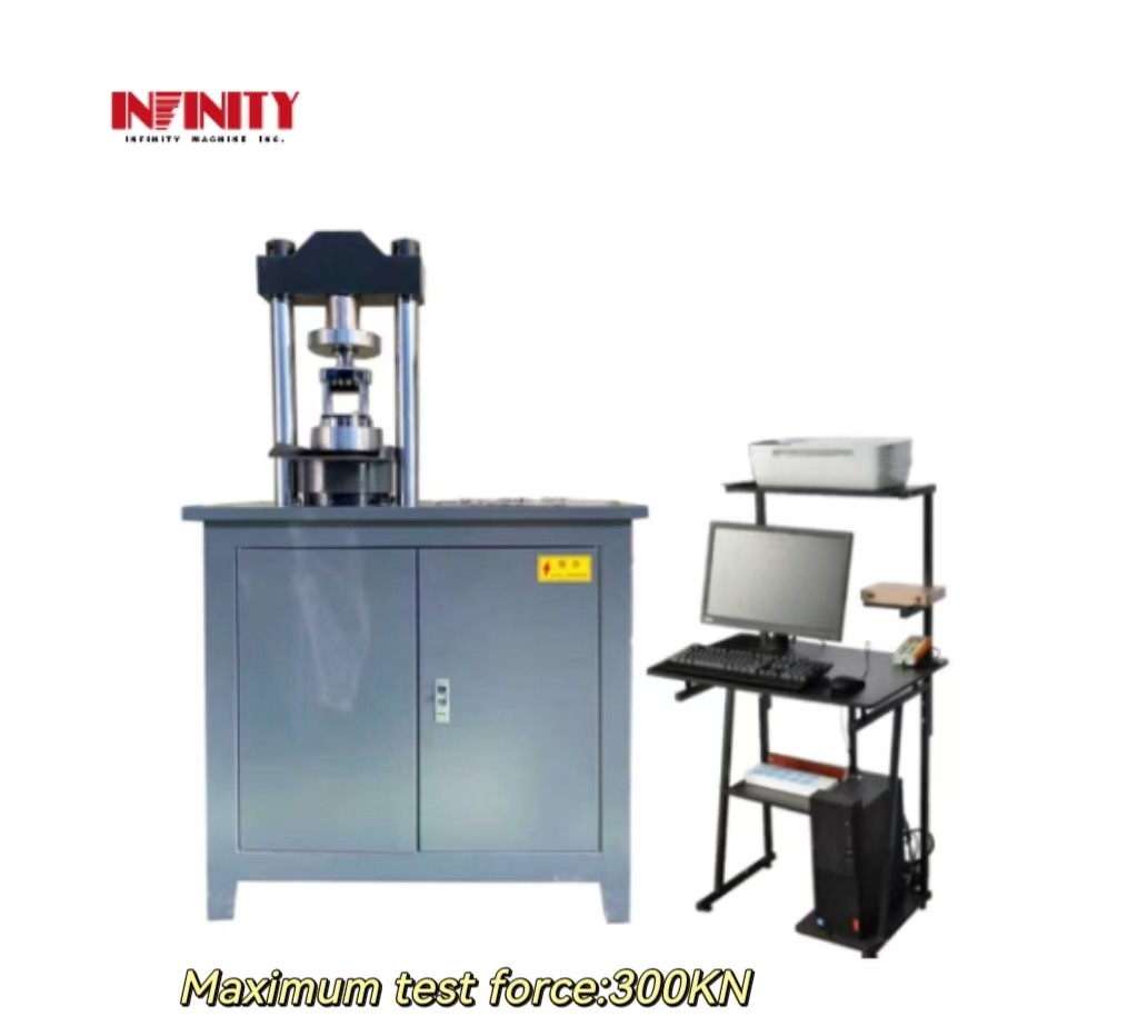 Servo Compression Testing Machine With Convenient Sample Information Input 300KN