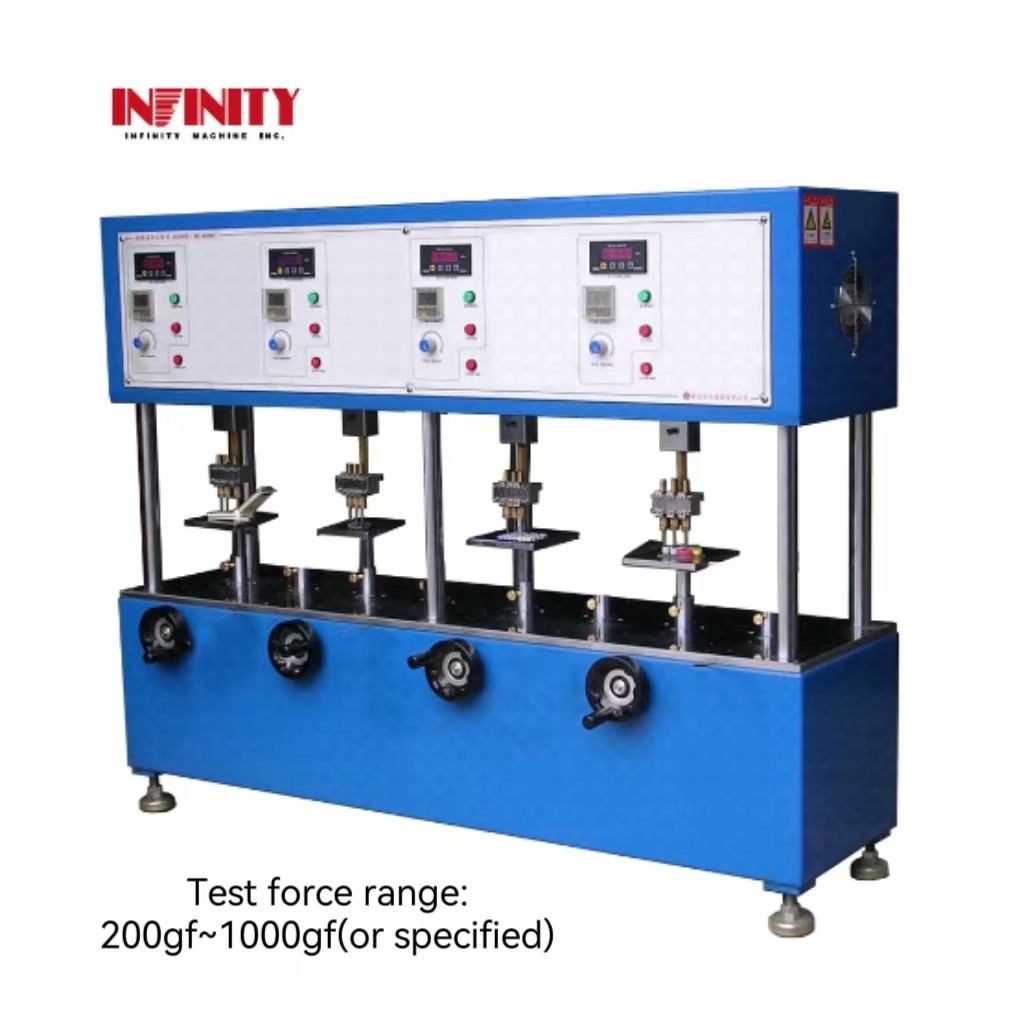 High Precision Keyboard Key Testing Four Stations Mechanical Button Testing Machine