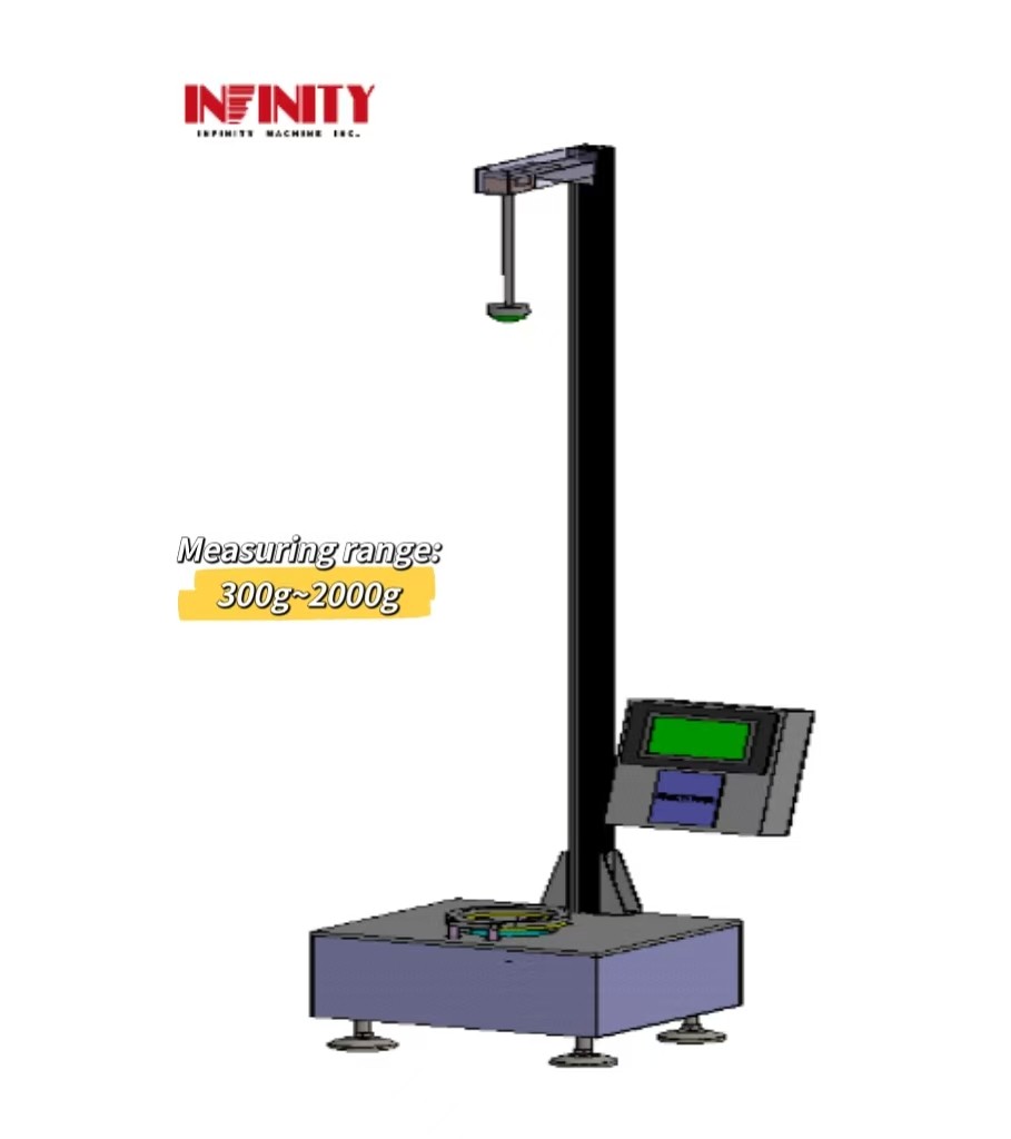 High Precision Falling Dart Impact Testing Machine Measuring Range 300g-2000g